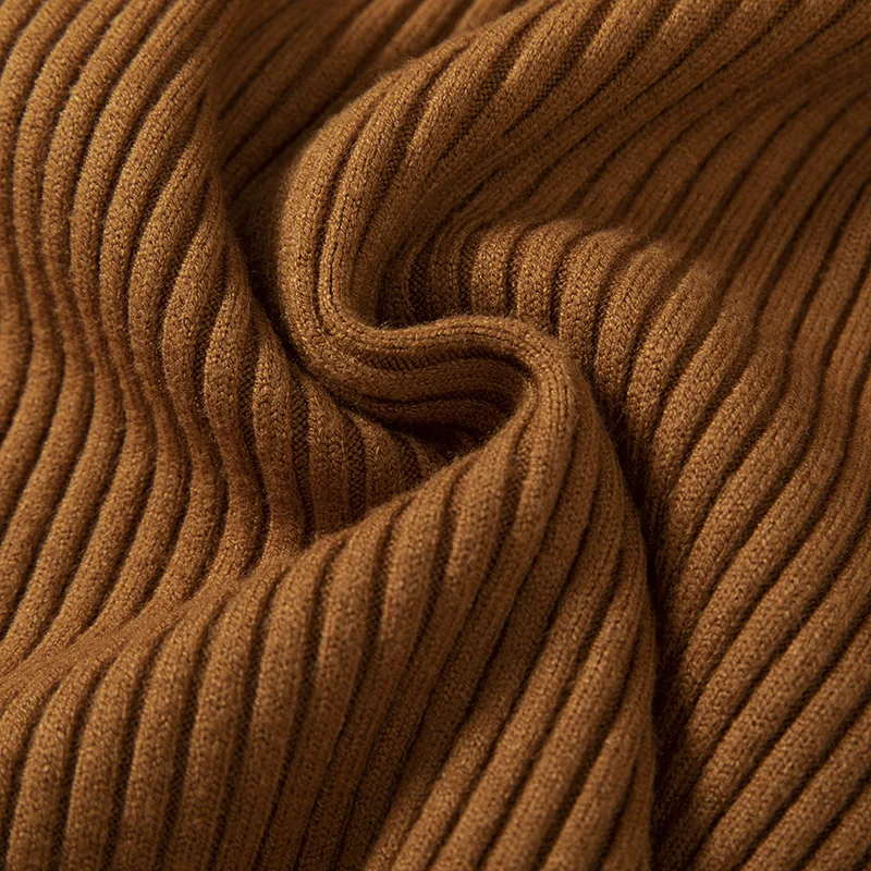 Una | Gebreide jurk met lange mouwen