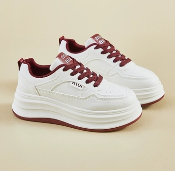 Veyna | Trendy Witte Platform Sneaker