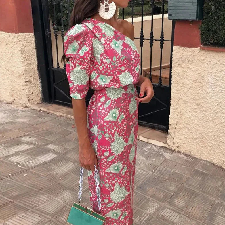 Giselle - Elegante Maxi Jurk met Print voor Vrouwen