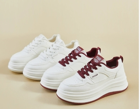 Veyna | Trendy Witte Platform Sneaker