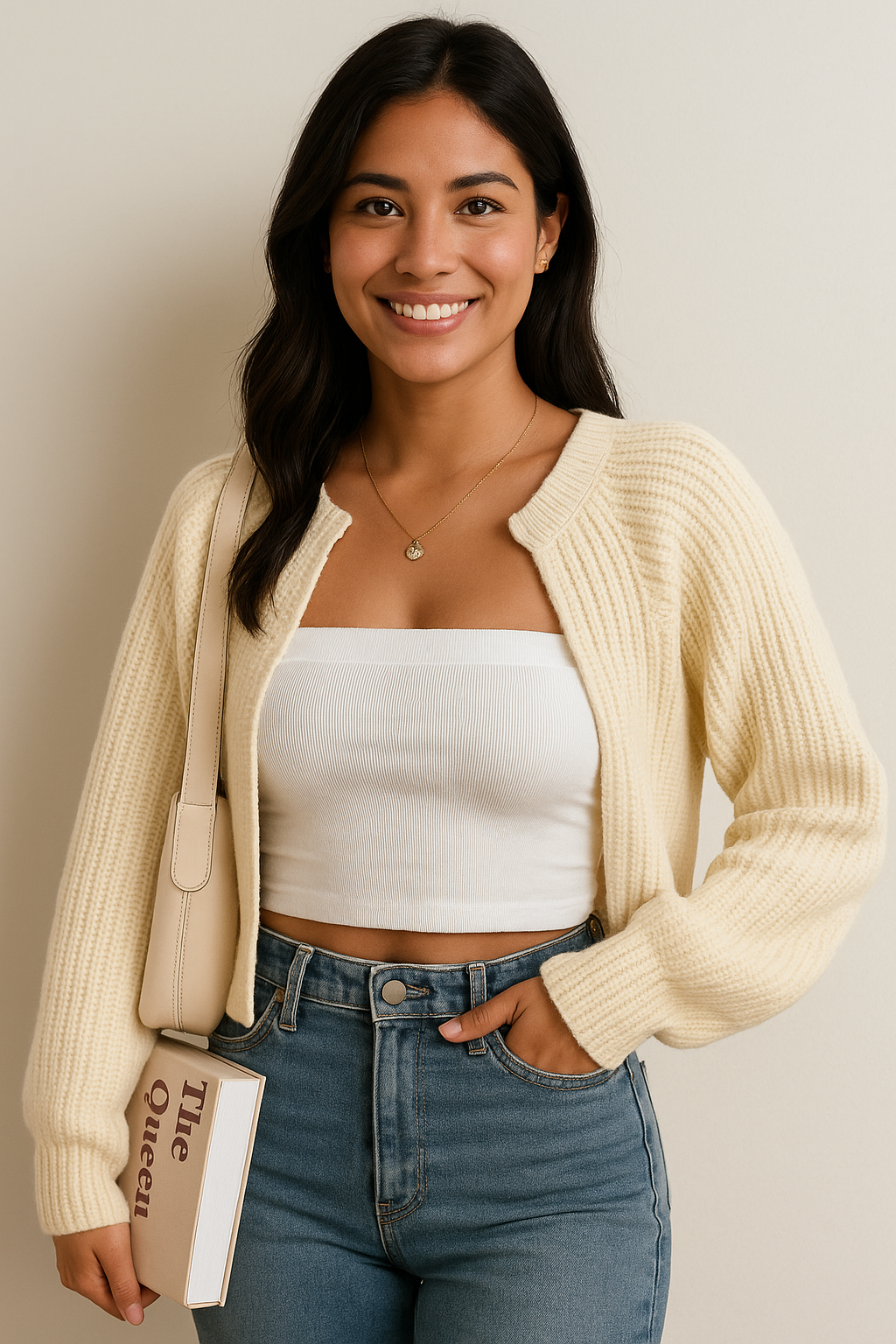 Calla | Voeg knusse elegantie toe aan je garderobe met de Calla gebreide cardigan. Dit stijlvolle vest heeft een zachte textuur, een relaxte pasvorm en is ideaal om te layeren zonder extra volume. Verkrijgbaar in veelzijdige kleuren zoals zwart, beige, grijs en khaki, in één maat die perfect past bij casual en chique outfits. Combineer warmte en stijl met de Calla en geniet van ultiem comfort en veelzijdige styling. Bestel nu jouw perfecte cardigan!