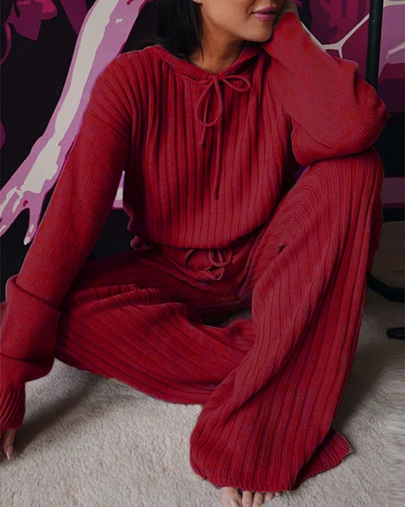 Salome | Gebreide katoenen pyjama set