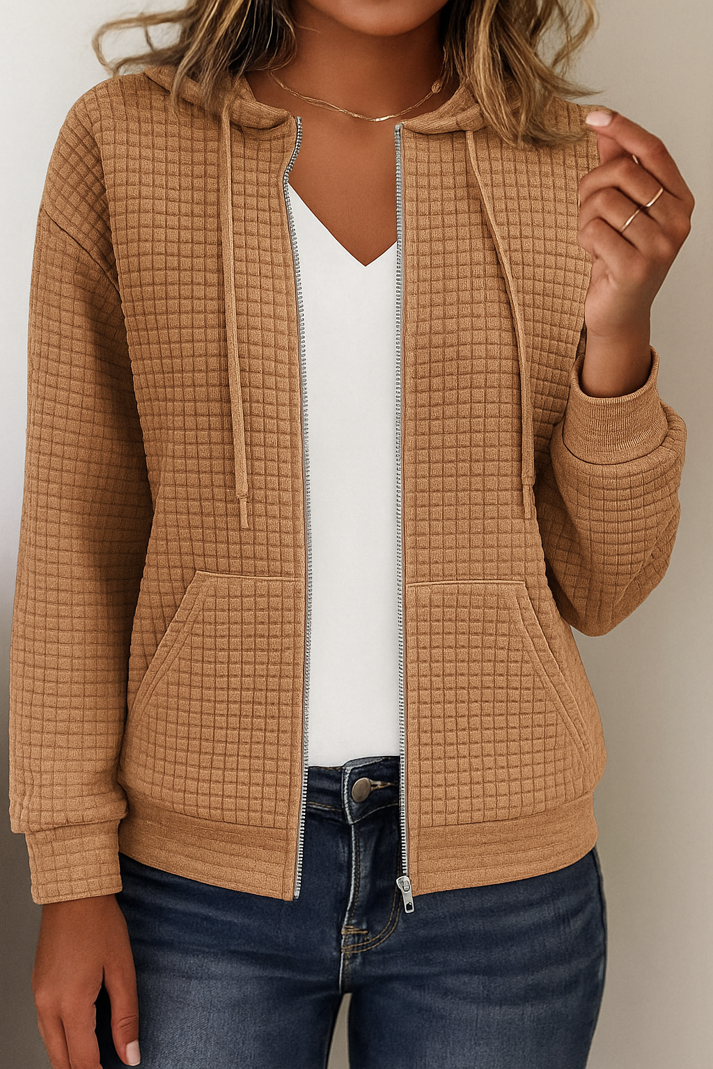 Marieke | Comfortabel vest met capuchon