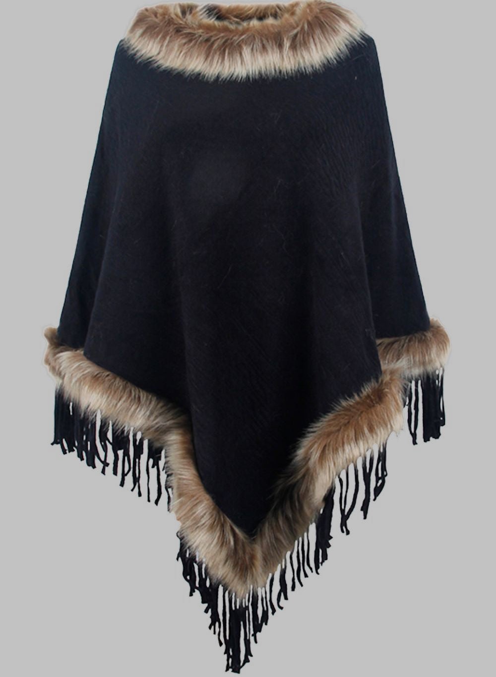 Estelle | Faux fur dames poncho