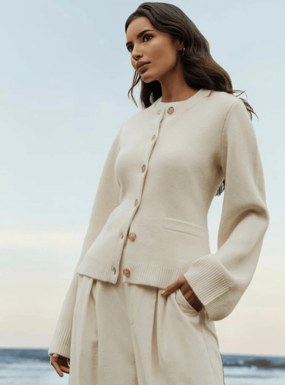 Farren | Zachte vest met knopen