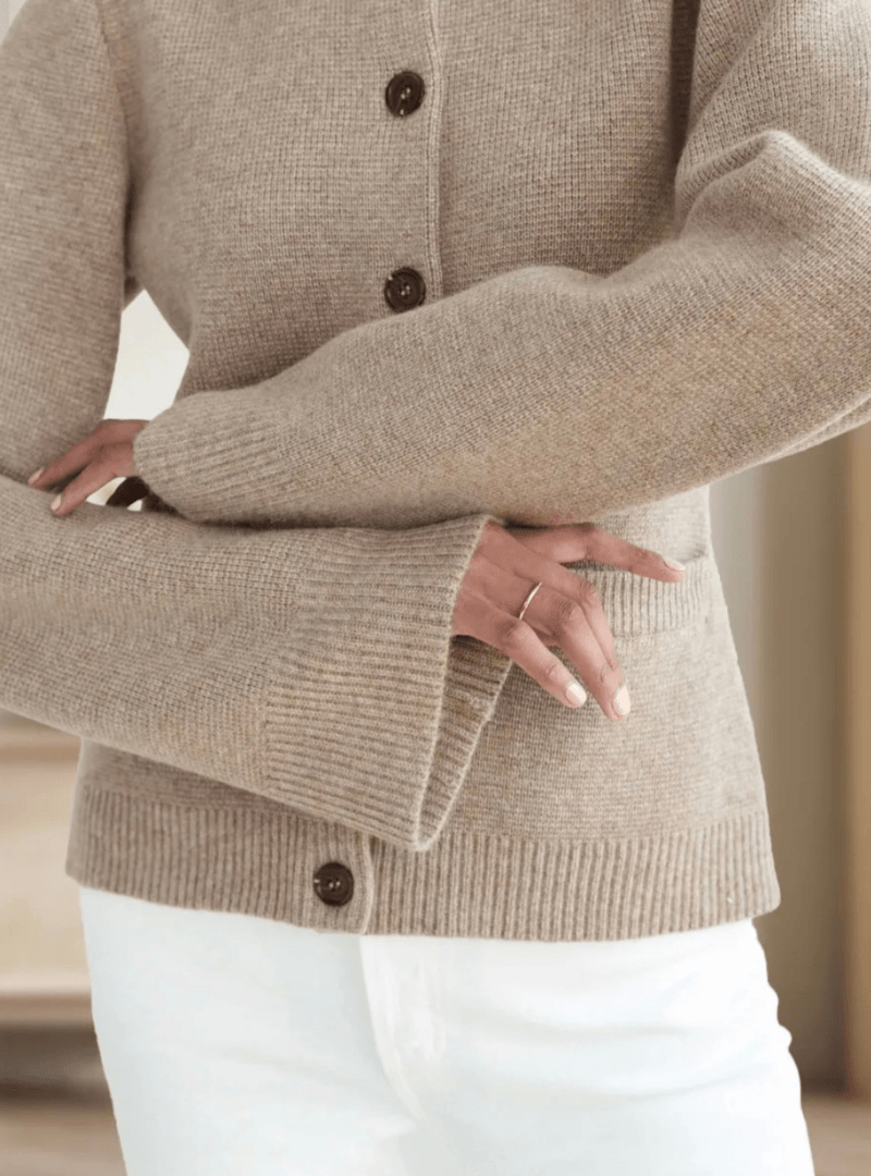 Farren | Zachte vest met knopen