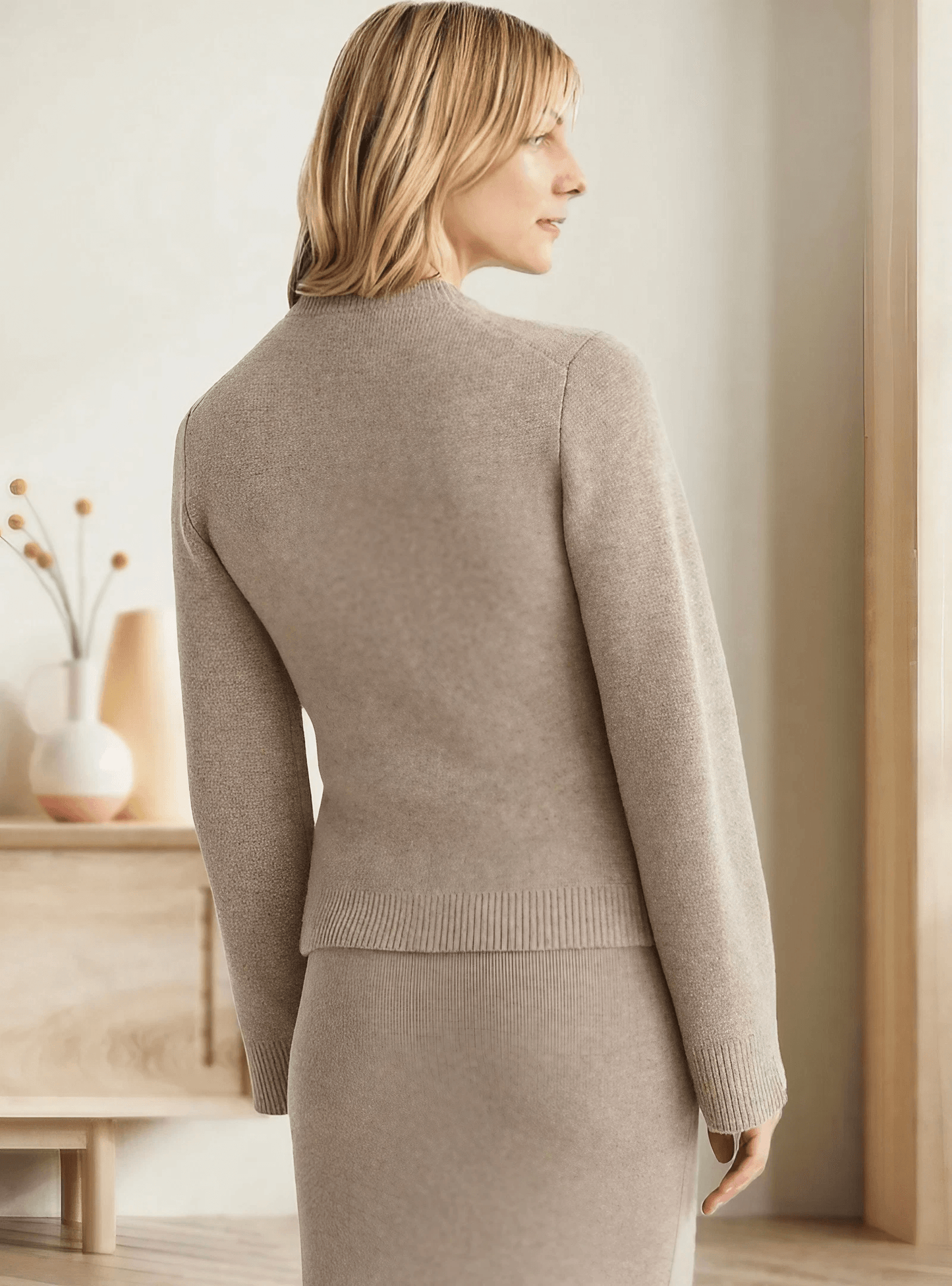 Farren | Zachte vest met knopen