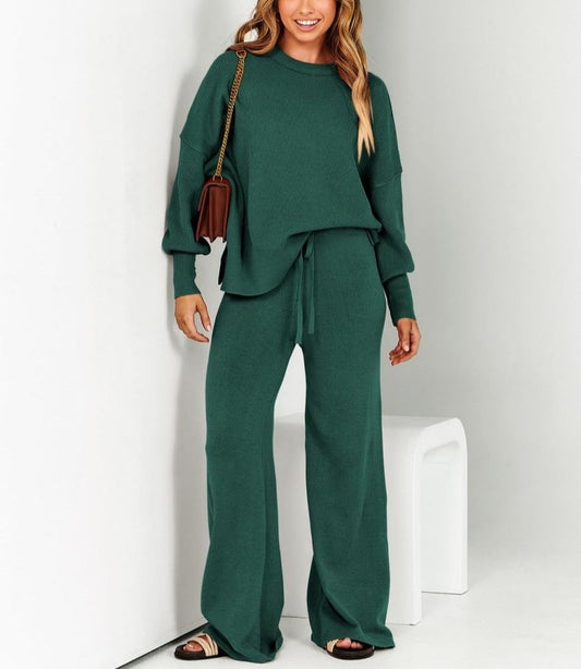 Brielle | Sweater & wijde broek set voor vrouwen