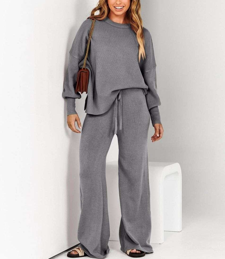 Brielle | Sweater & wijde broek set voor vrouwen
