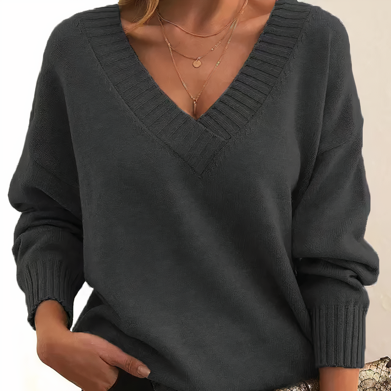 Carlina | Modieuze fleece trui