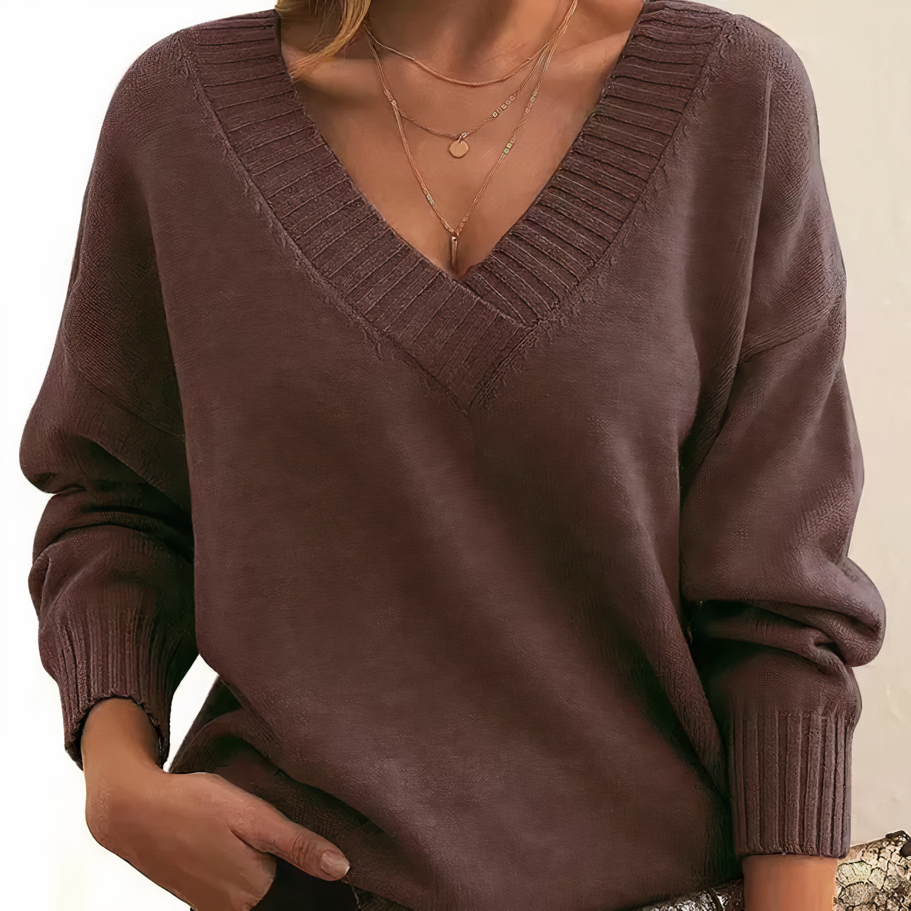 Carlina | Modieuze fleece trui