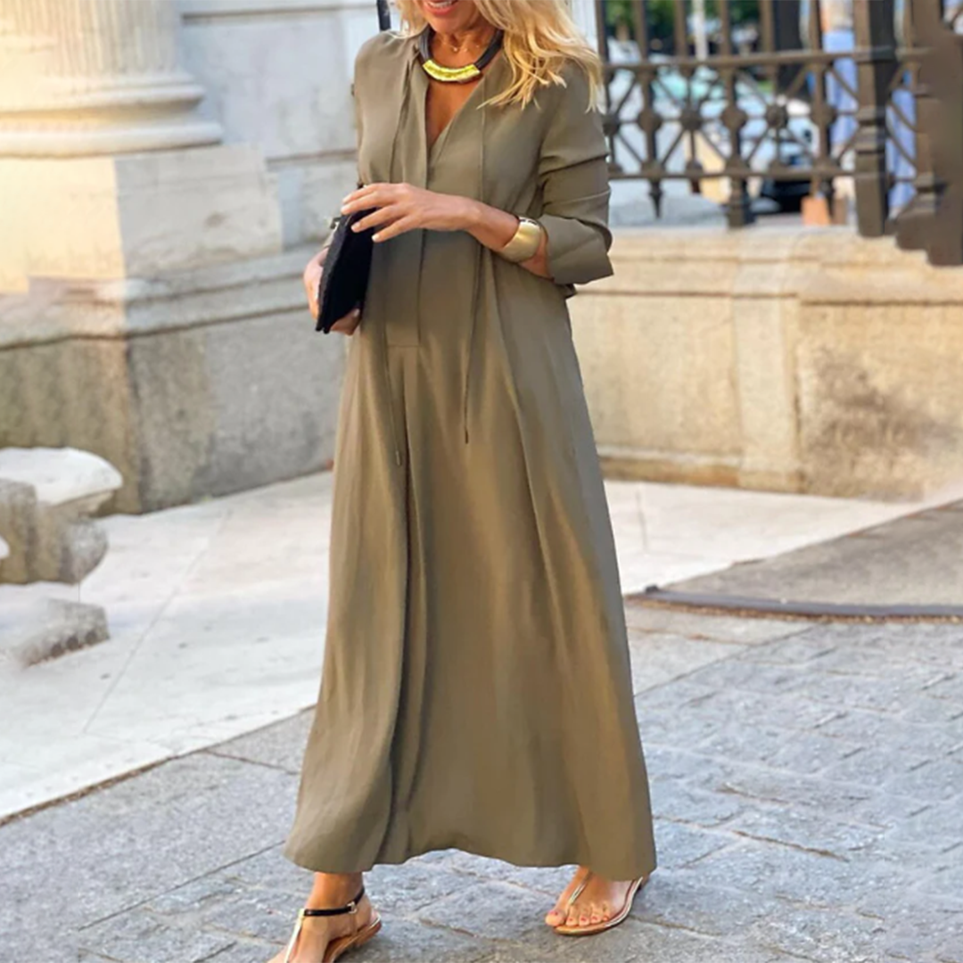 Alondra | Comfortabele losvallende maxi-jurk