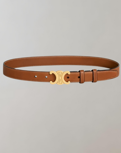 Shary | Elegante dames riem met gouden gesp