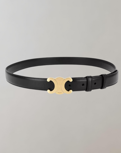 Shary | Elegante dames riem met gouden gesp
