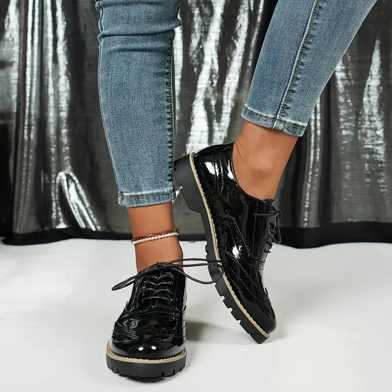 Indie | Lakleren Oxford Schoenen Dames