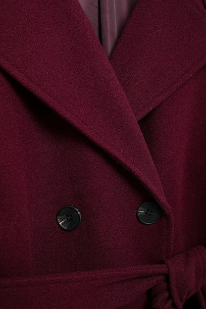 Leona | Classy burgundy lange winterjas