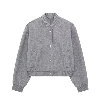Bernice | Cropped Varsity Jacket