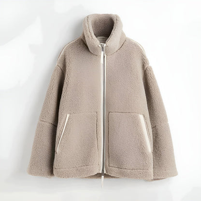 Liv| Luxe teddyjacket van alpacawol