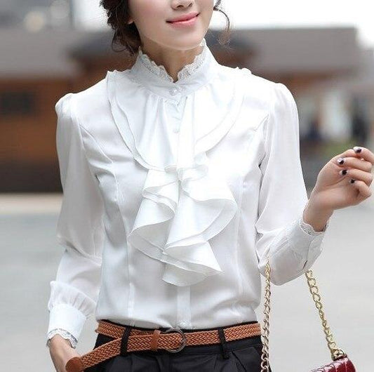 Maelis | Dames blouse met ruches