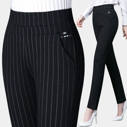 Monika | Pinstripe Stretch Broek